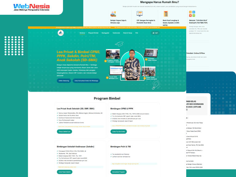 Website Lembaga Belajar CBT