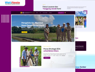Website Dinas Sumber Daya Air