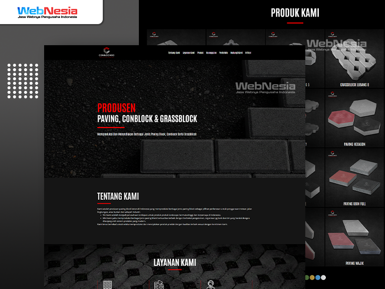 Website Perusahaan Paving Conblock Grassblock