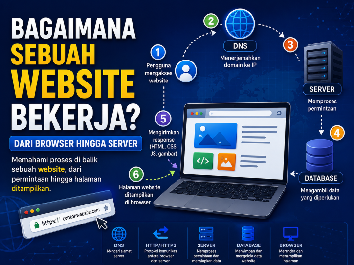 cara kerja website