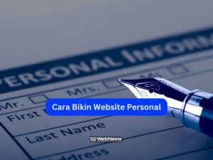 Cara bikin website personal