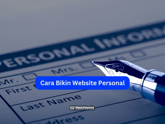 Cara bikin website personal