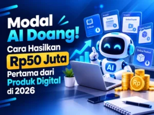Modal AI Doang! Cara Hasilkan Rp50 Juta Pertama dari Produk Digital di 2026