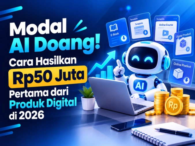 Modal AI Doang! Cara Hasilkan Rp50 Juta Pertama dari Produk Digital di 2026